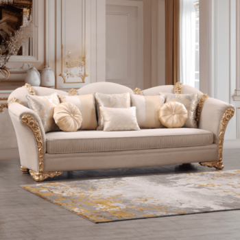 Champagne Gold Sofa HD-26 By Homey Design