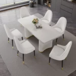 DCK80 Leather Dining Chair With Metal Legs by Artisan Furniture Dining Chair & Bench Mobilia Cleopatra 16 DCK80 Leather Dining Chair With Metal Legs by Artisan Furniture 16