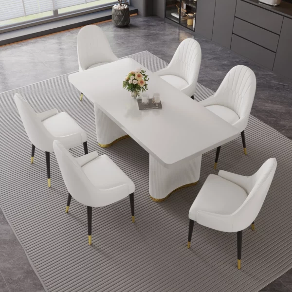 DCK80 Leather Dining Chair With Metal Legs by Artisan Furniture 10