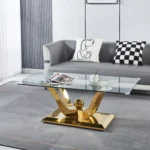 CT033 Rectangular Glass Table Top Coffee Table By Artisan Furniture Luxury Coffee Tables Mobilia Cleopatra 23 CT033 Rectangular Glass Table Top Coffee Table By Artisan Furniture 23
