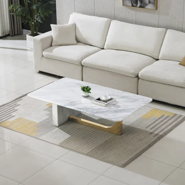 CT303 White Marble Coffee Table by Artisan Furniture 16