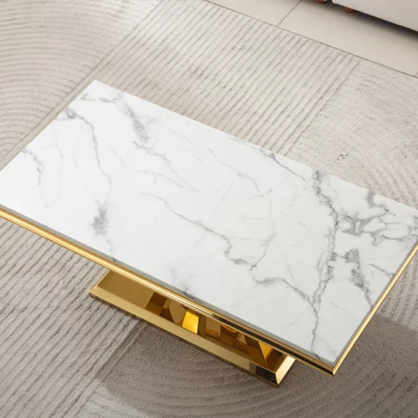 CT308 Rectangular Marble Coffee Table by Artisan Furniture 20