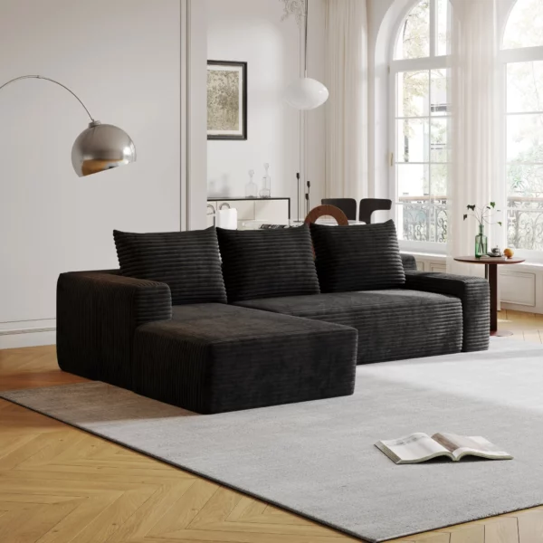 8081 Mid-Century Modern Velvet Sofa by Artisan Furniture 12
