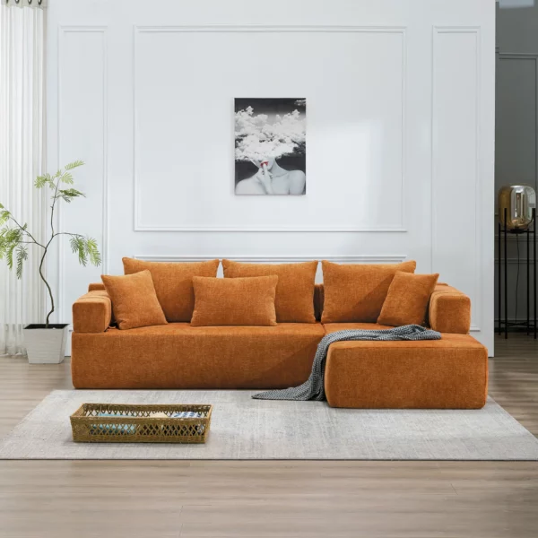 8091 Chenille Sofa Sectional by Artisan Furniture 15