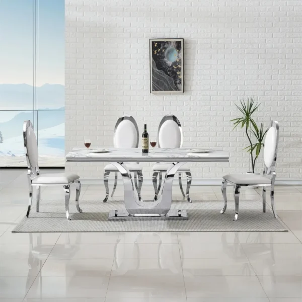 DT3102 Marble Dining Table By Artisan Furniture - Image 2