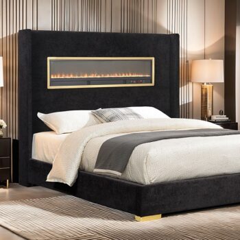 Danvers Black Bed FM74003BK By Furniture Of America