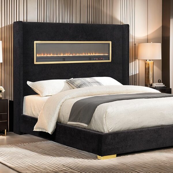 Danvers Black Bed FM74003BK By Furniture Of America 4