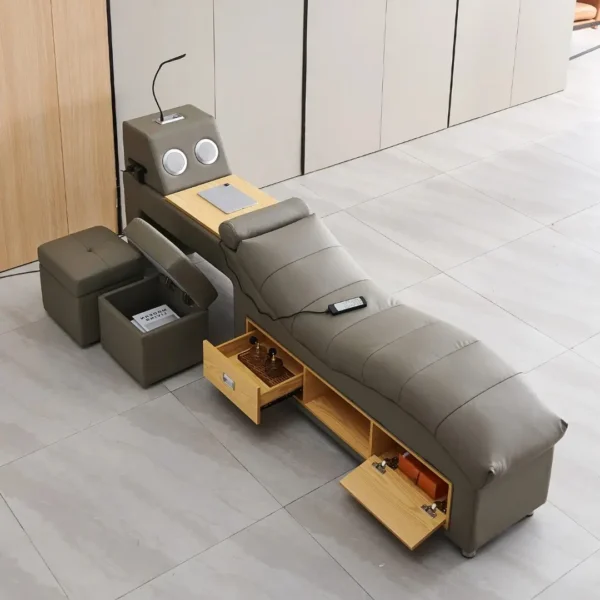 L9016 Leather Bed With Storage By Artisan Furniture - Image 3