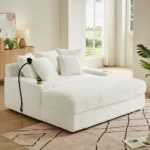 9019 Modern Velvet Sofa Bed Loveseat by Artisan Furniture