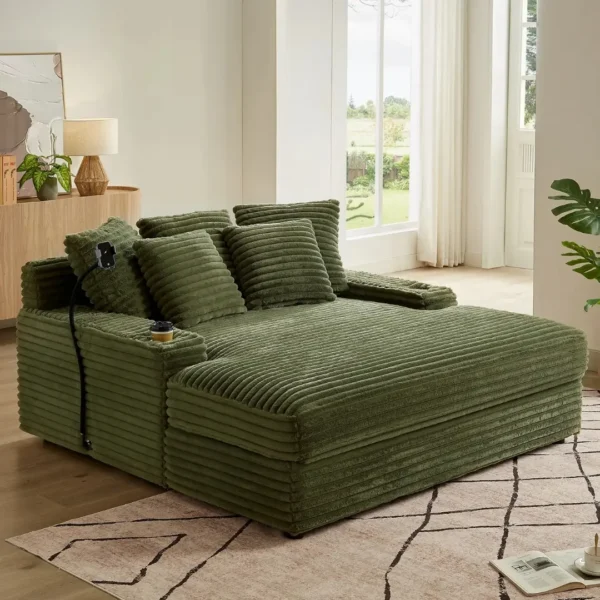9019 Modern Velvet Sofa Bed Loveseat by Artisan Furniture - Image 3