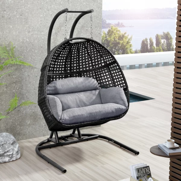 F012D Double Swing Chair Outdoor Patio by Artisan Furniture 8
