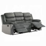 Lesley Motion Sofa in Gray Corduroy LV04620 By ACME 18