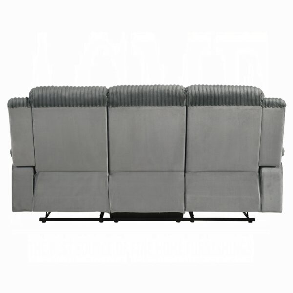 Lesley Motion Sofa in Gray Corduroy LV04620 By ACME 12