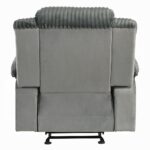 Lesley Motion Glider Recliner in Gray Corduroy & Velvet LV04622 By ACME 19