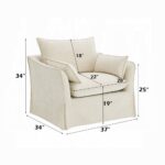 Shane Chair with 2 Pillows in Beige Linen LV02912 By ACME 19