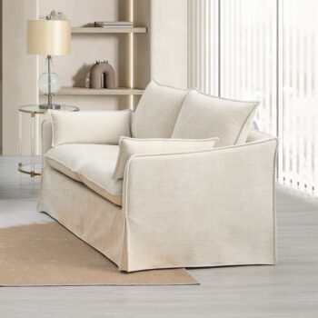 Shane Loveseat with 2 Pillows in Beige Linen LV02911 By ACME