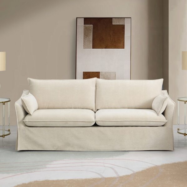Shane Sofa with 2 Pillows in Beige Linen LV02910 By ACME 8