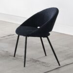 Klaus Side Chair in Black Boucle DN03047 By ACME 13