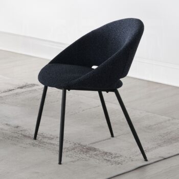 Klaus Side Chair in Black Boucle DN03047 By ACME