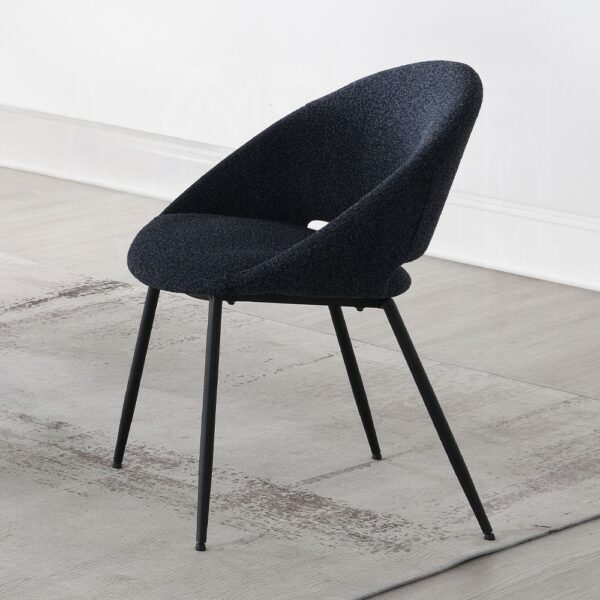 Klaus Side Chair in Black Boucle DN03047 By ACME 8