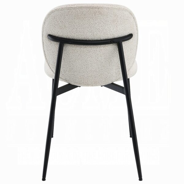Klaus Side Chair in White Boucle DN03046 By ACME 8