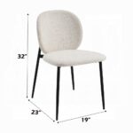 Klaus Side Chair in White Boucle DN03046 By ACME 13