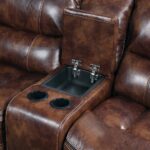 Brax Power Motion Sectional Sofa in Brown Leather LV52070 By ACME Sectional Sofas Mobilia Cleopatra 18 Brax Power Motion Sectional Sofa in Brown Leather LV52070 By ACME 18