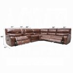 Brax Power Motion Sectional Sofa in Brown Leather LV52070 By ACME Sectional Sofas Mobilia Cleopatra 20 Brax Power Motion Sectional Sofa in Brown Leather LV52070 By ACME 20