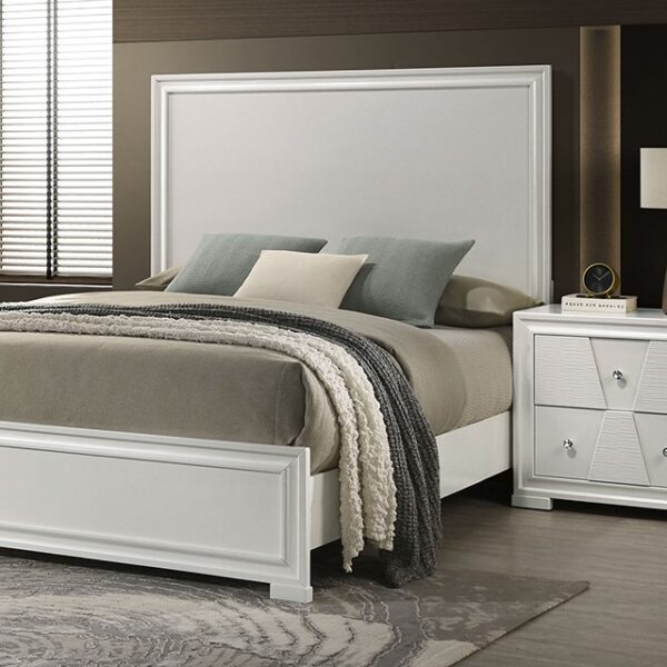 Holsted White Bed FM72012WH By Furniture Of America 5