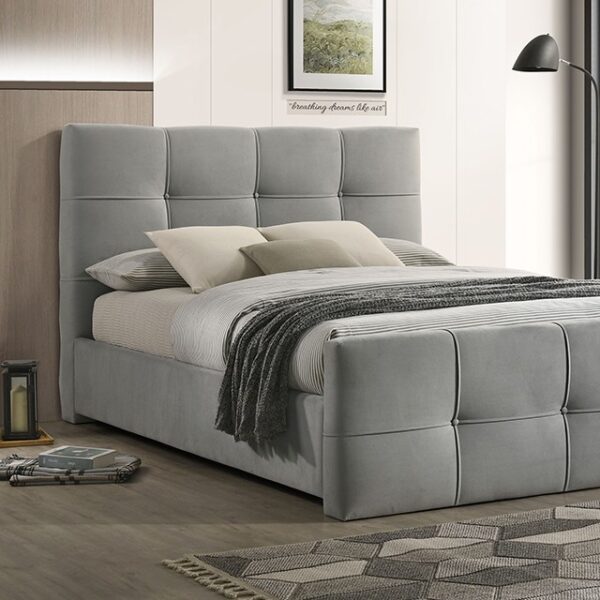 Merced Light Gray Bed FM72007LG By Furniture Of America 5