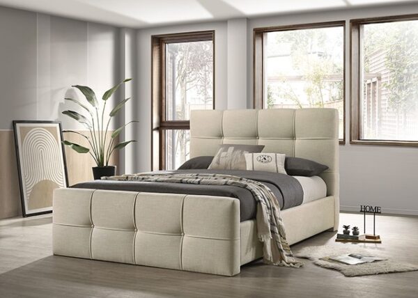 Merced Beige Bed FM72007BG By Furniture Of America 6