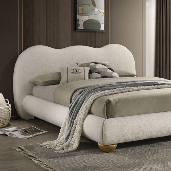 Finamore White Bed FM72005WH By Furniture Of America 4