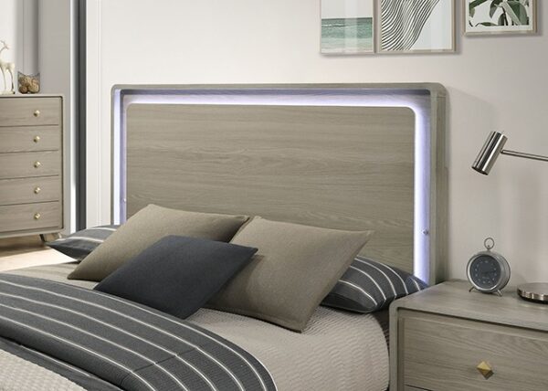 Rainier Gray Bed FM72002GY By Furniture Of America 11