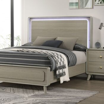 Rainier Gray Bed FM72002GY By Furniture Of America