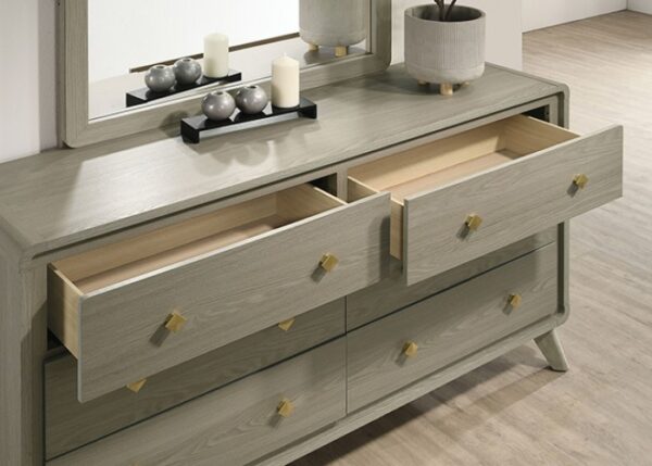 Rainier Gray Dresser FM72002GY-D By Furniture Of America 6