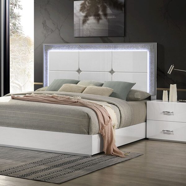 Stoholm White Bed FM72000WH By Furniture Of America 7