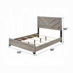 Mari Queen Bed in Light Gray Finish BD04142Q By ACME 13