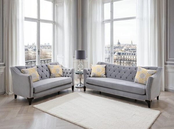 Wilmette Gray Sofa SM2296GY-SF By Furniture Of America 8