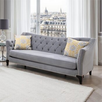 Wilmette Gray Sofa SM2296GY-SF By Furniture Of America