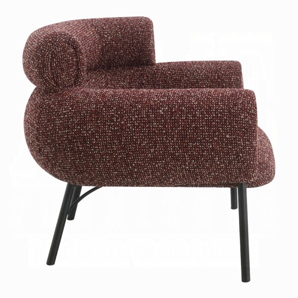 Mardi Maroon Chair in Tweed LV04292 By ACME 10