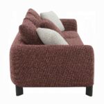 Mardi Maroon Sofa with 3 Pillows in Tweed LV04290 By ACME 16