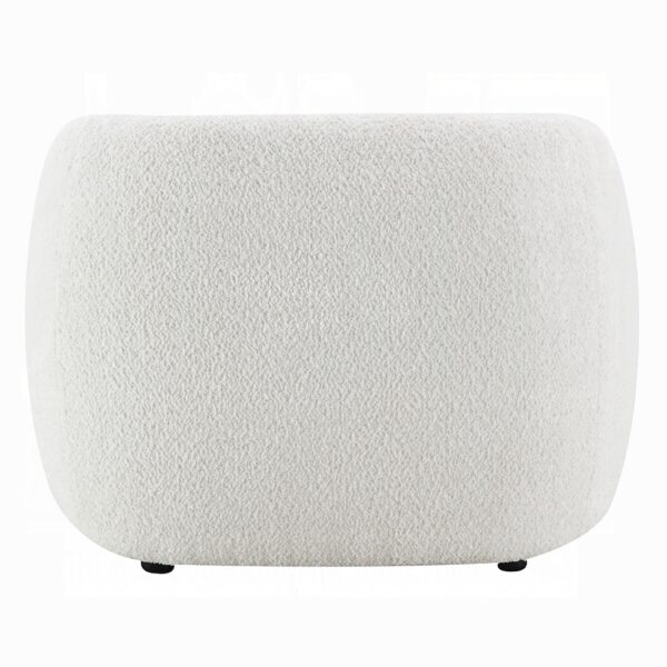 Lucifer Chair in White Shimmer Chenille LV03527 By ACME 9