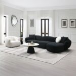 Lucifer Chair in White Shimmer Chenille LV03527 By ACME Living Chairs Mobilia Cleopatra 17 Lucifer Chair in White Shimmer Chenille LV03527 By ACME 17