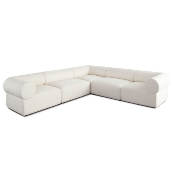 Ivory Zia Modular Sofa By Diamond Sofa 8