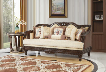 Brown Leather Sofa Homey Design HD-386