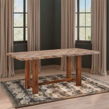 Gilsea Dining Table in Brown Finish DN04395 By ACME