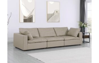 1100 Modular Sofa Upholstered in Top-Grain Italian Leather By GU Furniture