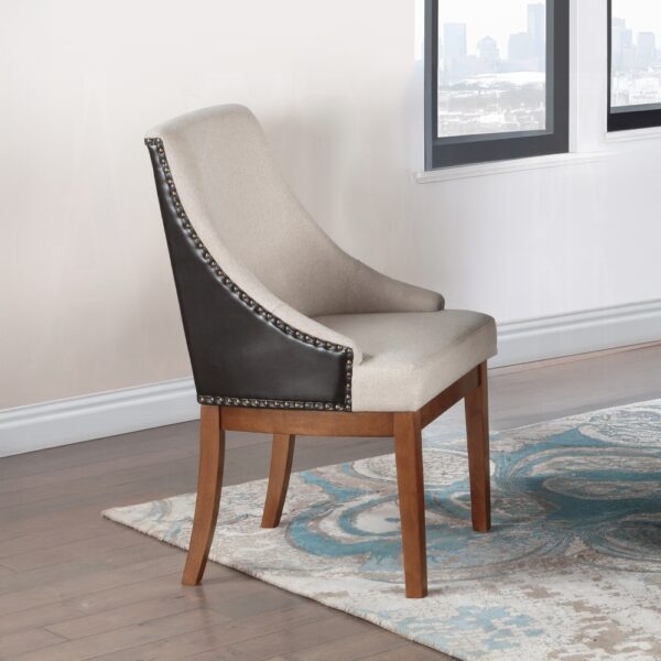 Gilsea Side Chair in Brown Leather DN04396 By ACME 8