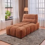 Loanna Moludar – Chaise in Coral Red Chenille LV04051 By ACME 13