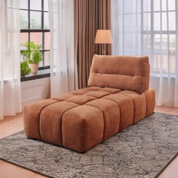 Loanna Moludar – Chaise in Coral Red Chenille LV04051 By ACME
